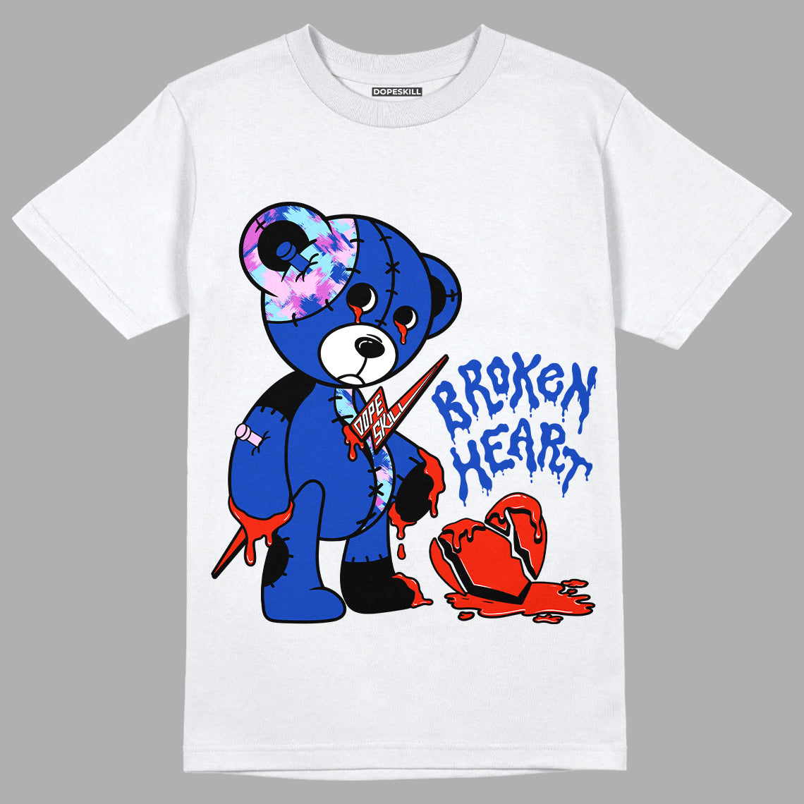 Hyper Royal 12s DopeSkill T-Shirt Broken Heart Graphic