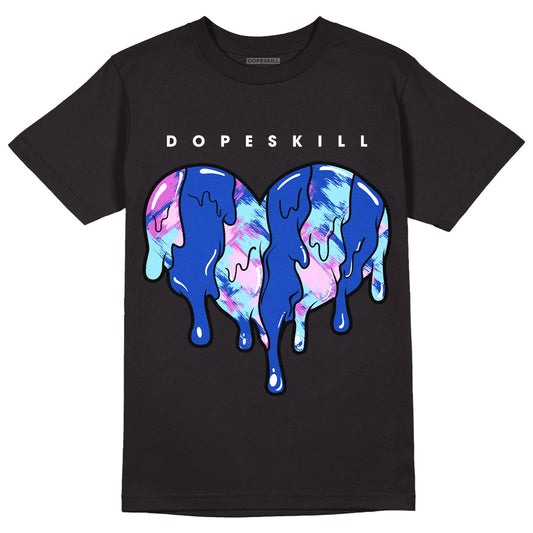 Hyper Royal 12s DopeSkill T-Shirt Slime Drip Heart Graphic