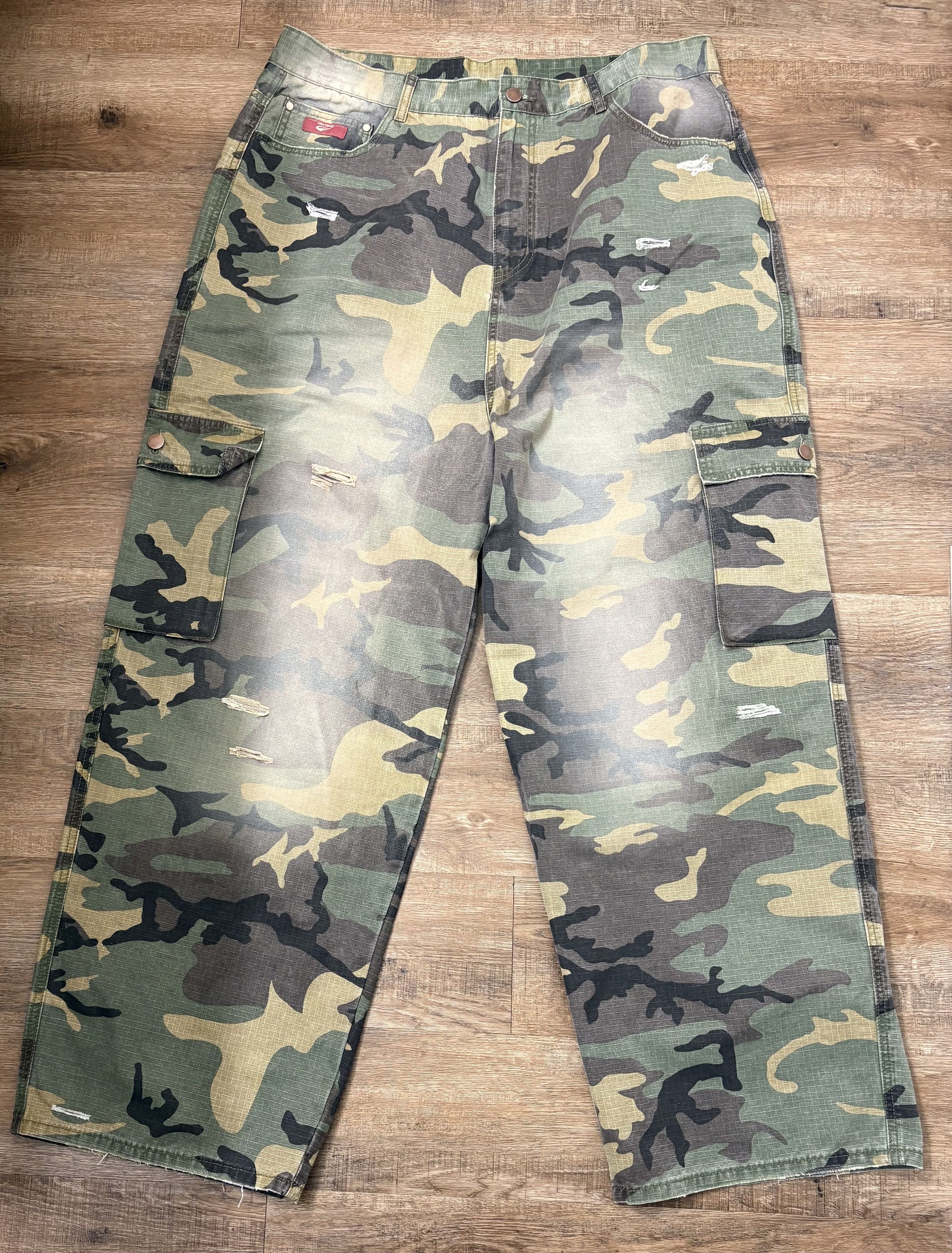 The Gv Gallery End Days Camo Ripstop Baggy Cargos