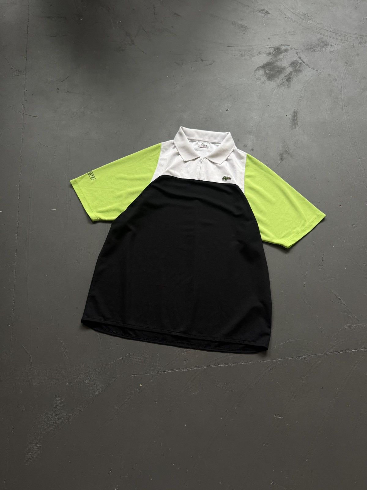 00s Lacoste Vintage Polo Sport T Shirt Drill Y2k