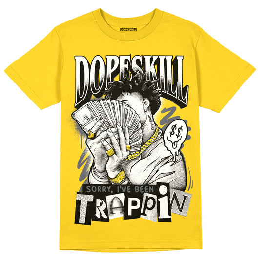 Lightning 4s DopeSkill Tour Yellow T-shirt Sorry I've Been Trappin Graphic