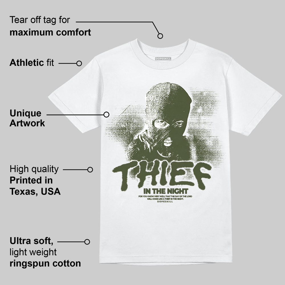 Olive Collection DopeSkill T-Shirt Thief In The Night Graphic