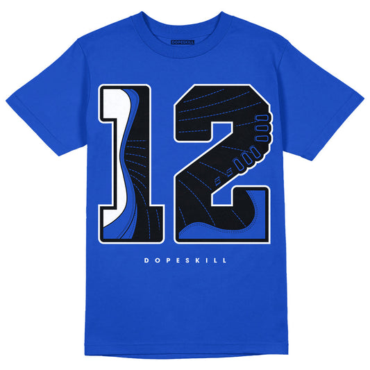 Hyper Royal 12s DopeSkill Hyper Royal T-shirt No.12 Graphic