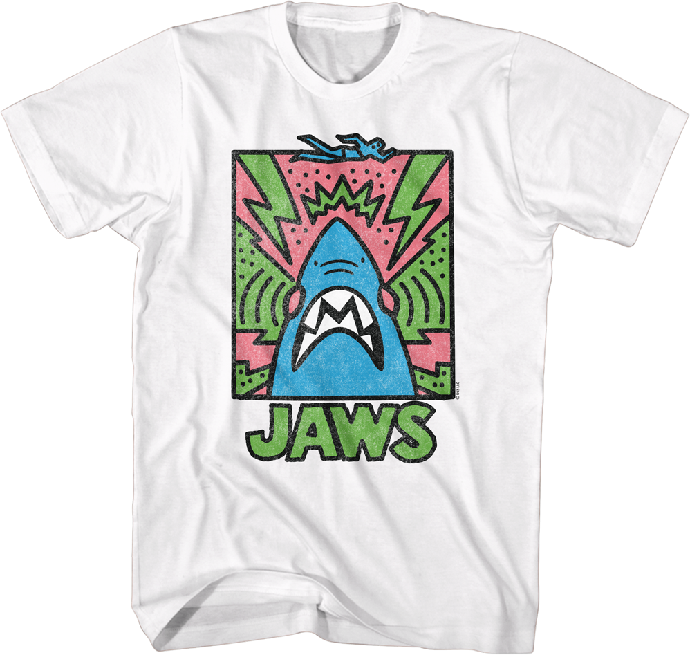 Abstract Poster Jaws T-Shirt