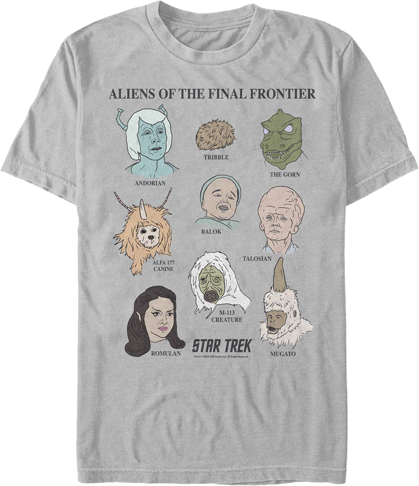 Aliens Of The Final Frontier Star Trek T-Shirt