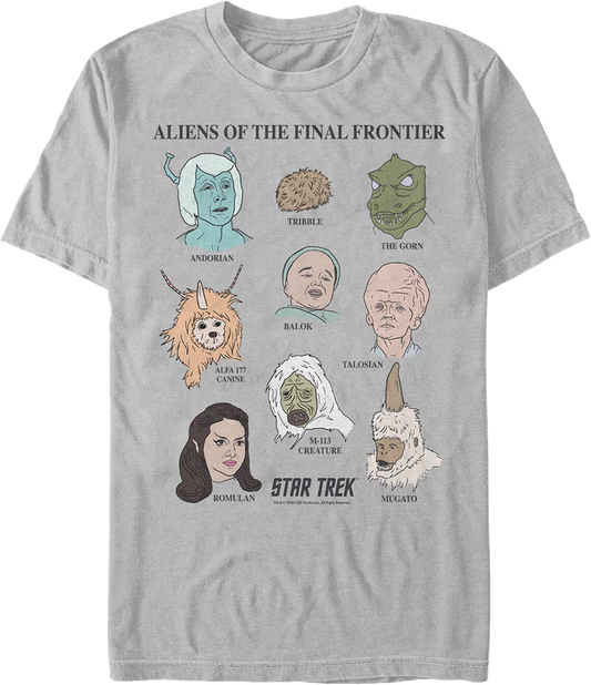 Aliens Of The Final Frontier Star Trek T-Shirt