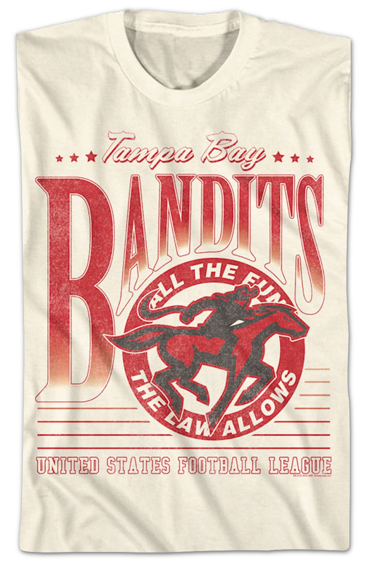 All The Fun The Law Allows Tampa Bay Bandits USFL T-Shirt