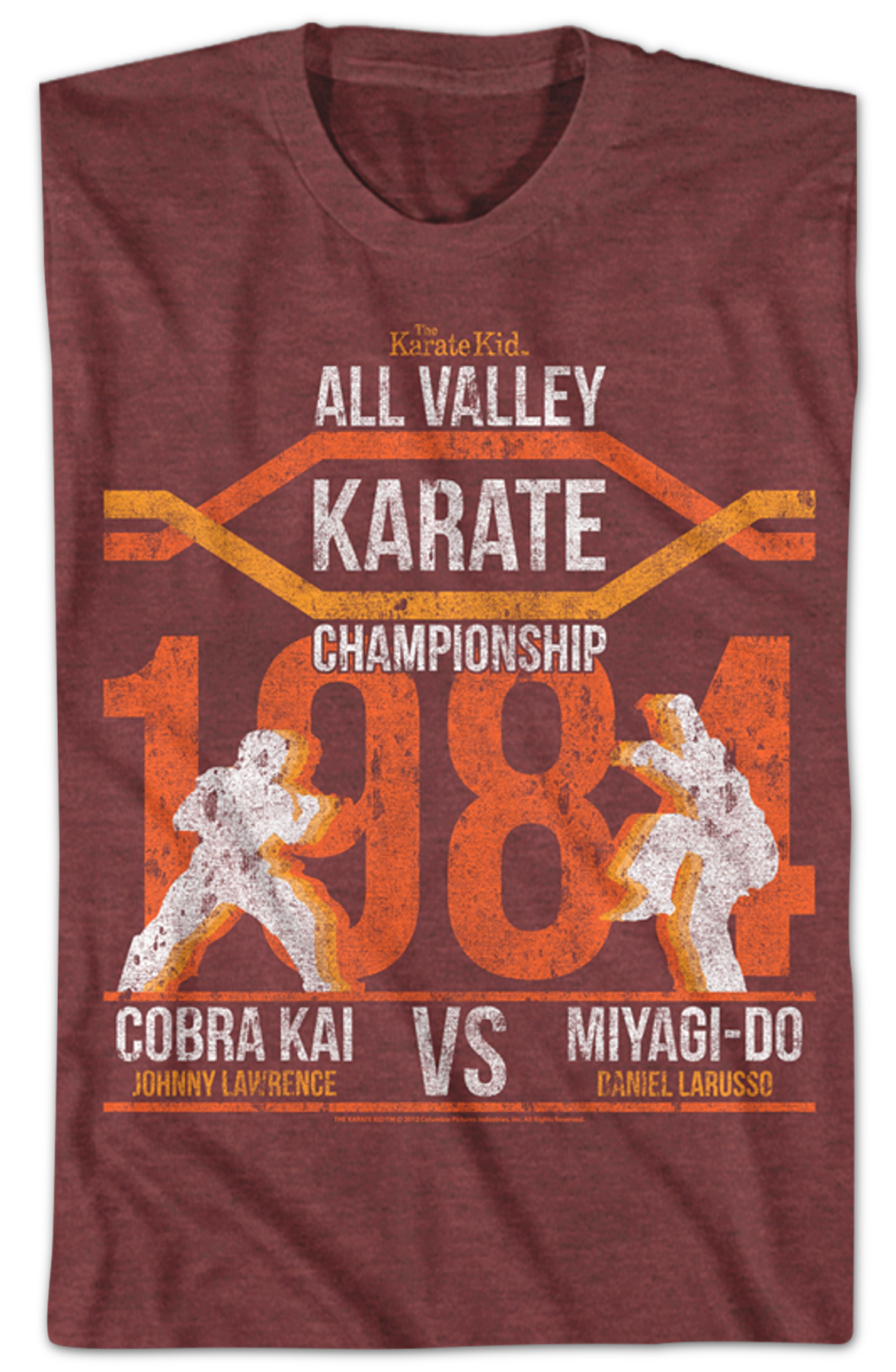 All Valley Championship Silhouettes Karate Kid T-Shirt