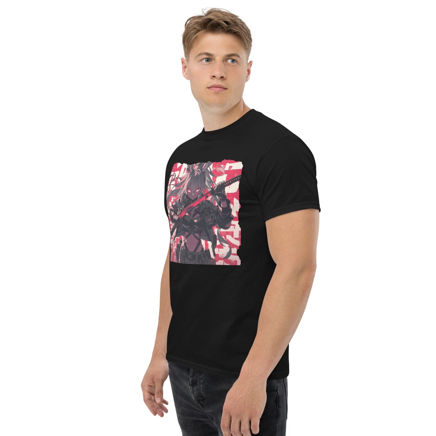 Anime Bunny Girl Cyberpunk Warrior T-Shirt