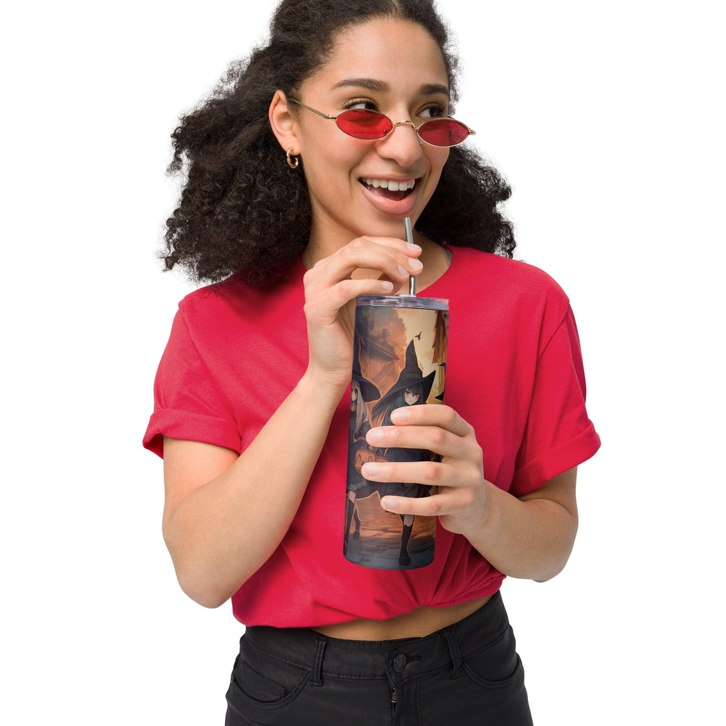 Anime Witches on Halloween Stainless Steel 20oz Tumbler