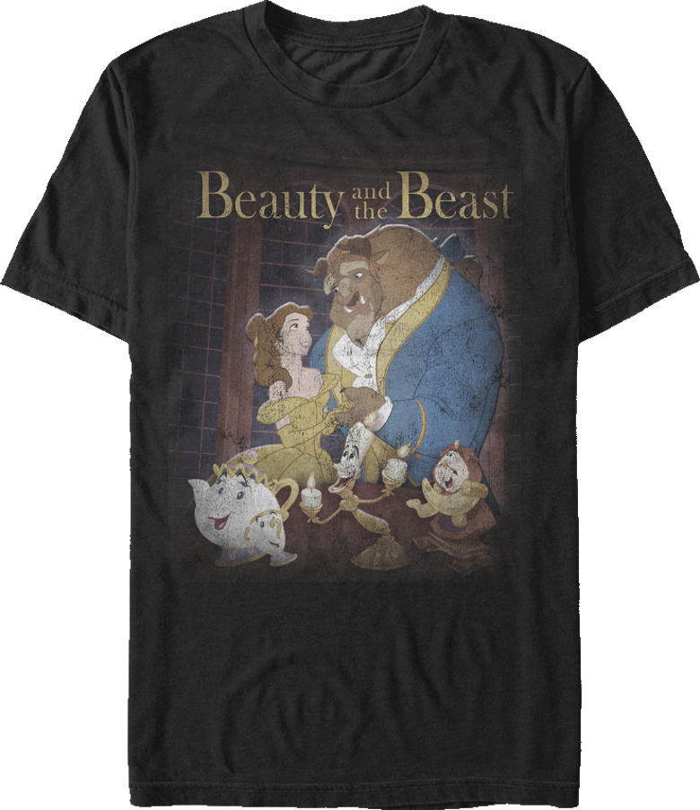 Beauty And The Beast Poster Art T-Shirt
