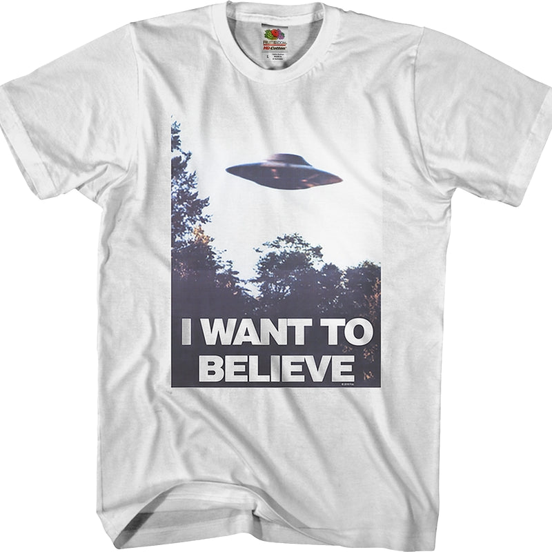Believe Poster X-Files T-Shirt