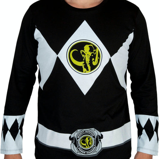 Black Ranger Long Sleeve Costume Shirt
