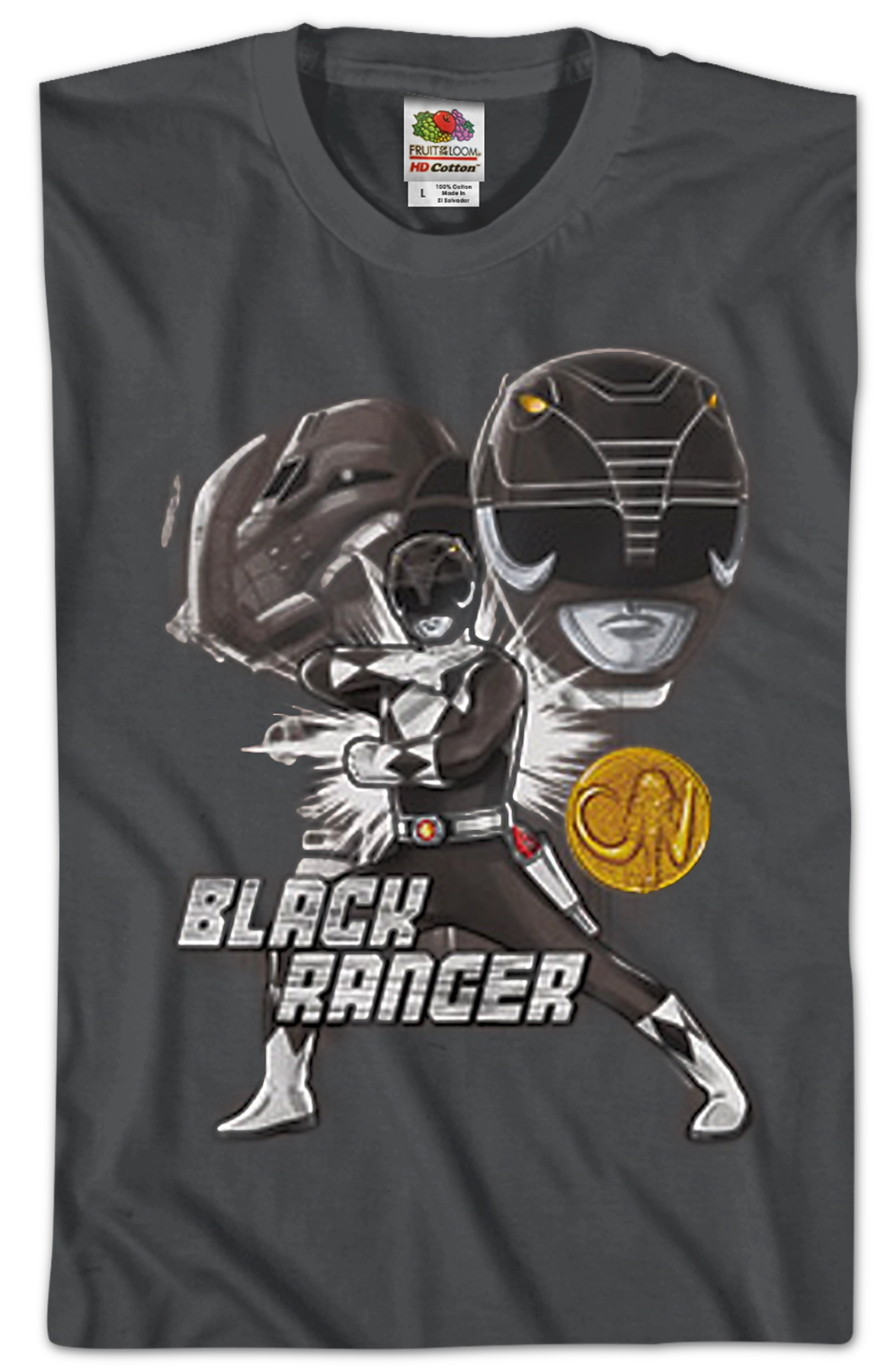 Black Ranger Mighty Morphin Power Rangers T-Shirt
