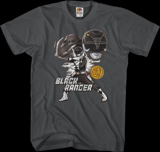 Black Ranger Mighty Morphin Power Rangers T-Shirt