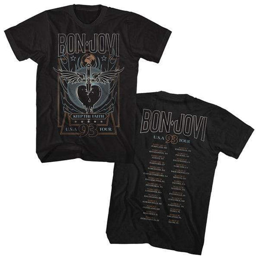 Bon Jovi Keep The Faith 93 Tour T-Shirt