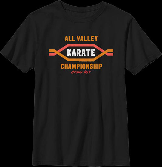 Boys Youth All Valley Karate Championship Cobra Kai Shirt