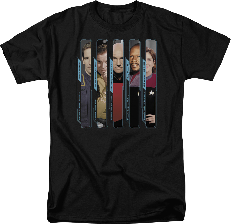 Classic Captains Star Trek T-Shirt