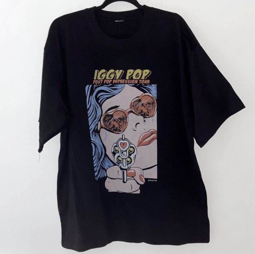 Iggy Pop Custom 1 1 Sample Tee Post Pop Depression Tour