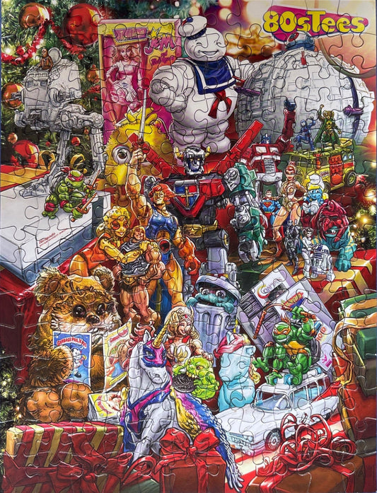 Classic Christmas Toys 80sTees.com Puzzle