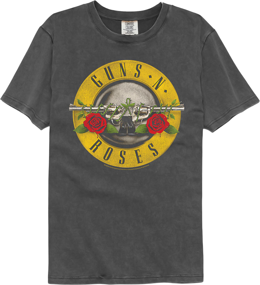 Classic Logo Guns N' Roses Comfort Colors Brand T-Shirt