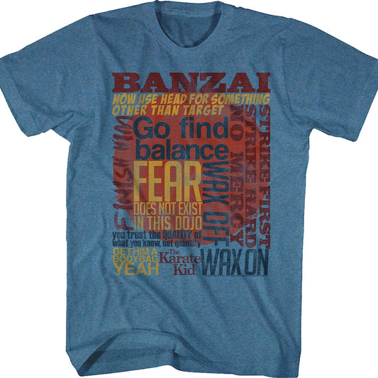 Classic Quotes Karate Kid T-Shirt