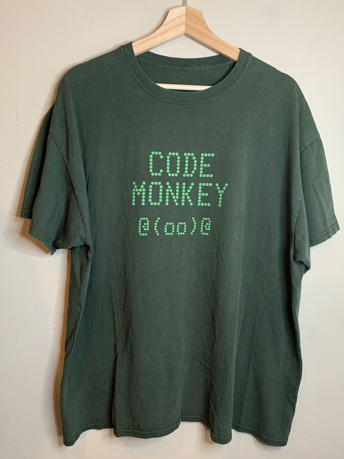 Rare Vintage Code Monkey Tech Coding Grail T Shirt