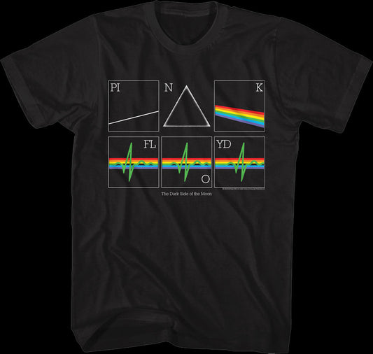 Dark Side of the Moon Heart Rate Pink Floyd T-Shirt