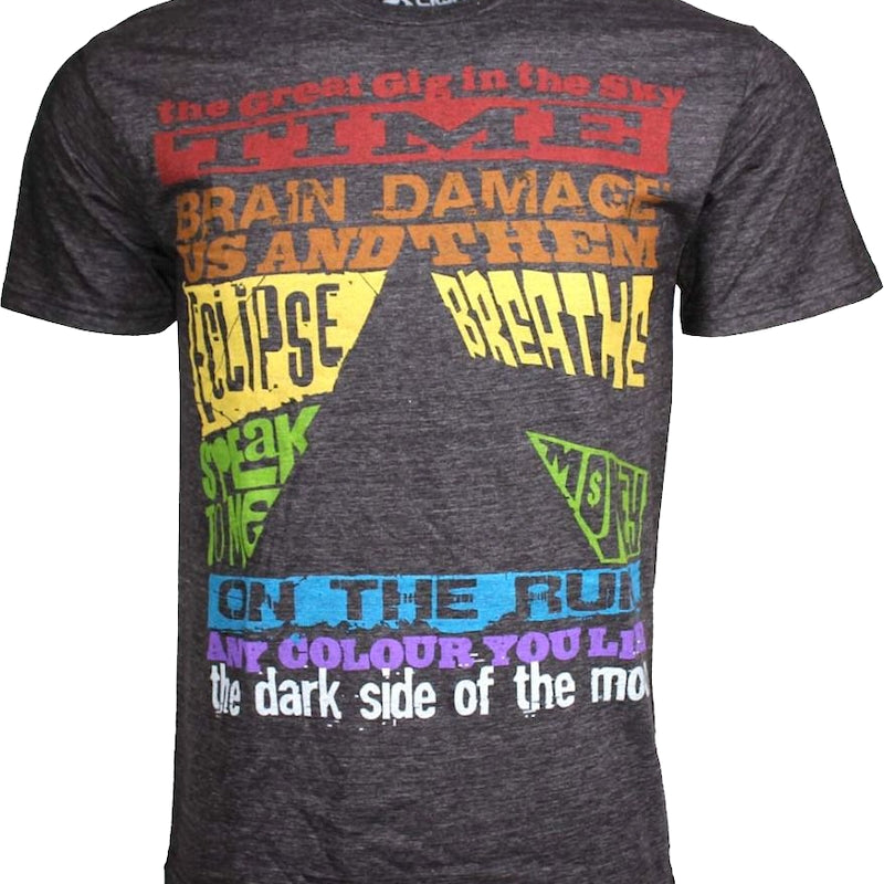 Dark Side of the Moon Track List Pink Floyd T-Shirt