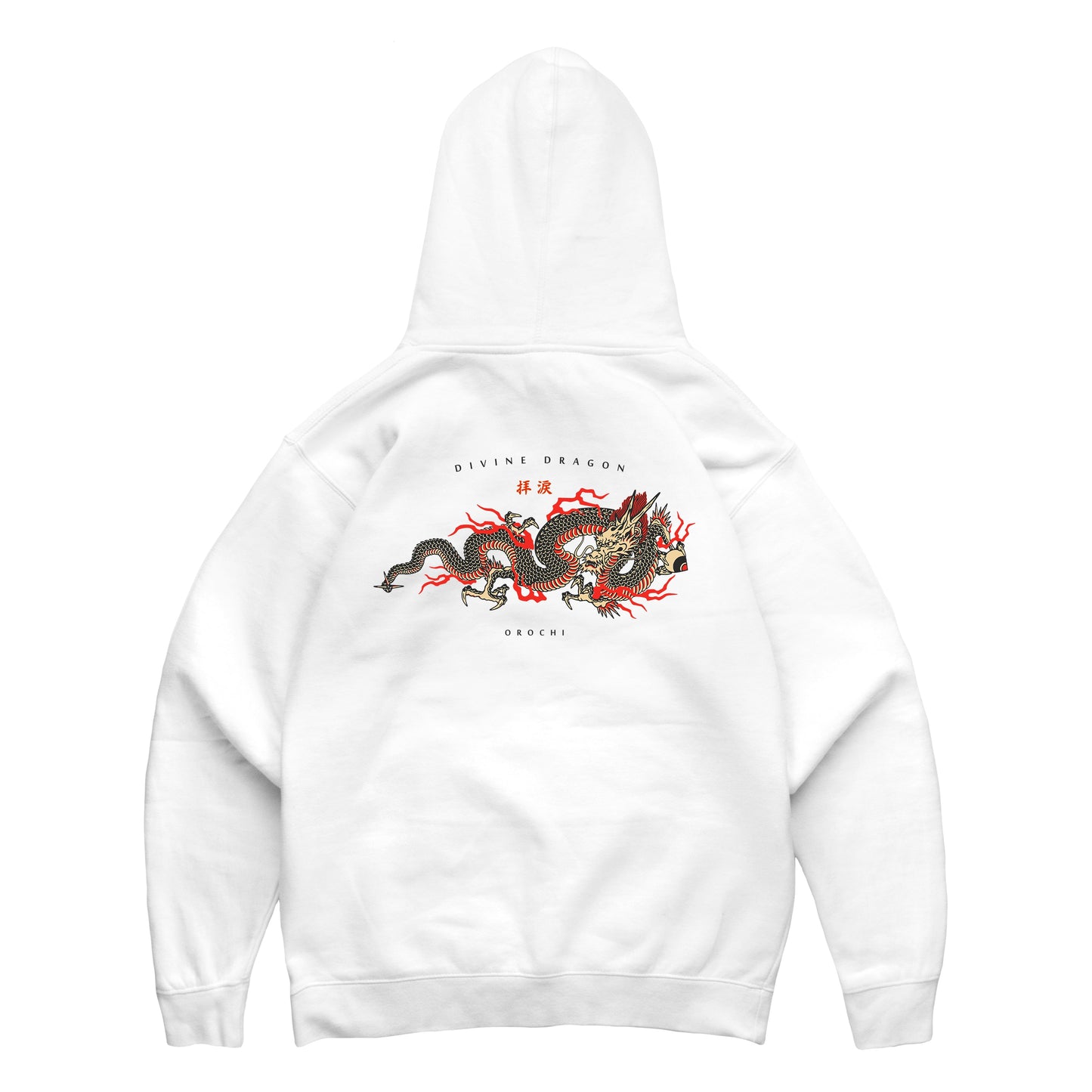 Divine Dragon Hoodie - White