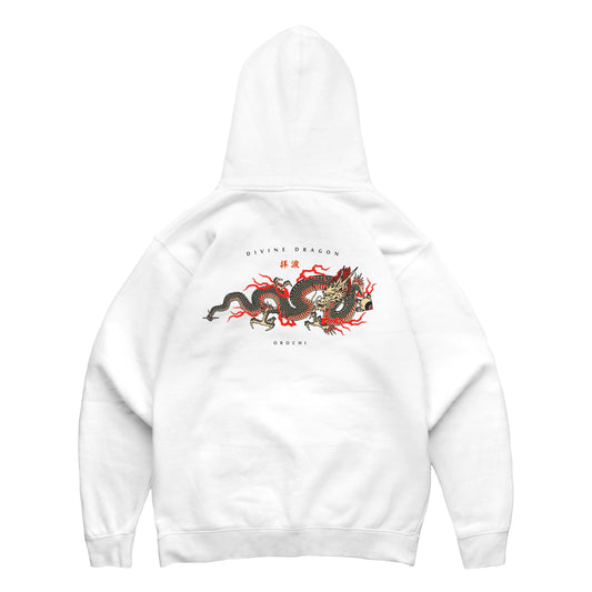Divine Dragon Hoodie - White