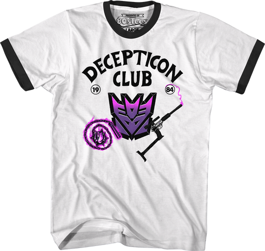 Decepticon Club Transformers Ringer Shirt