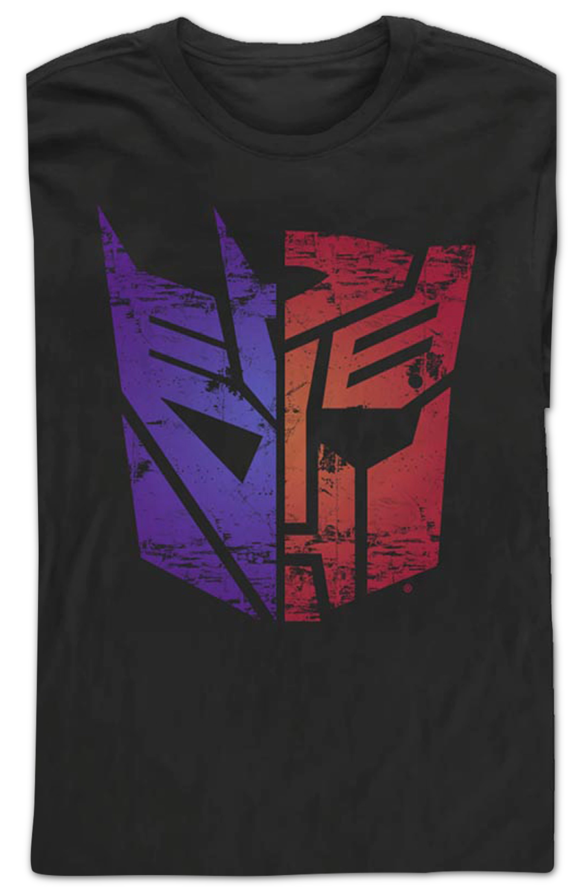 Decepticons Autobots Split Logos Transformers Long Sleeve Shirt