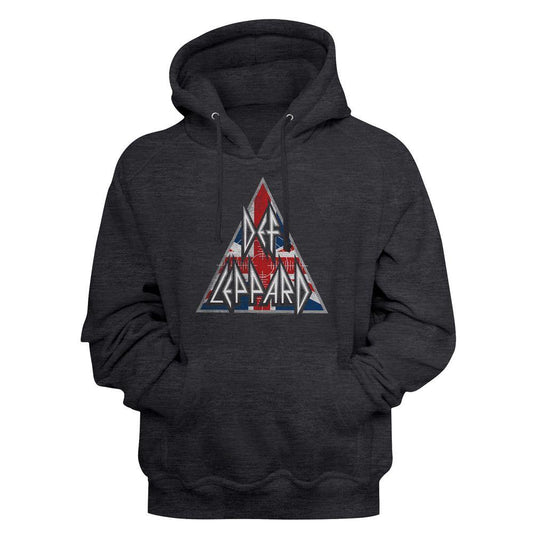 Def Leppard UK Logo Grey Pullover Hoodie