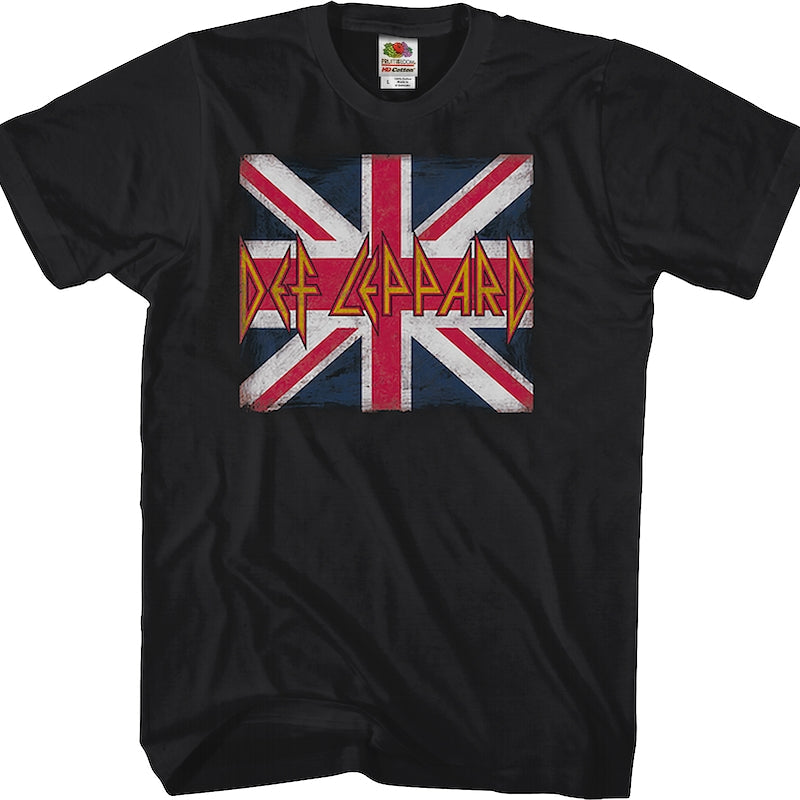 Def Leppard Union Jack Shirt
