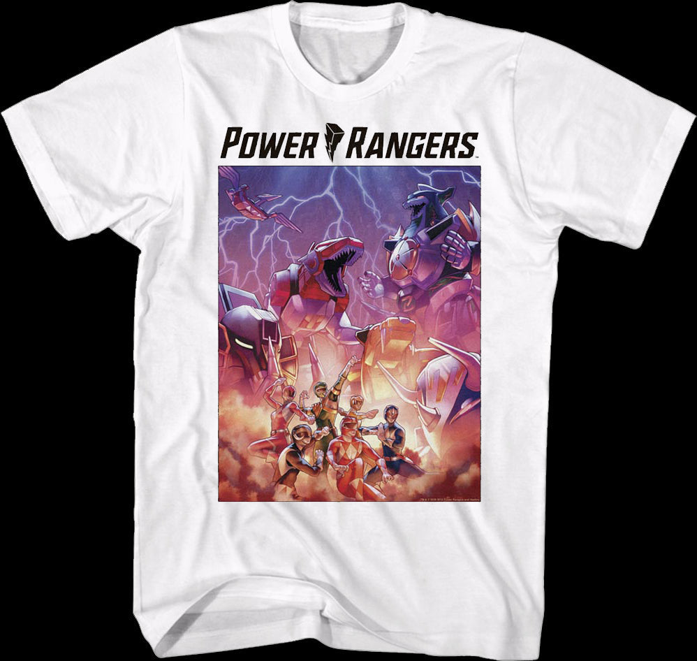 Dinozords Poster Mighty Morphin Power Rangers T-Shirt