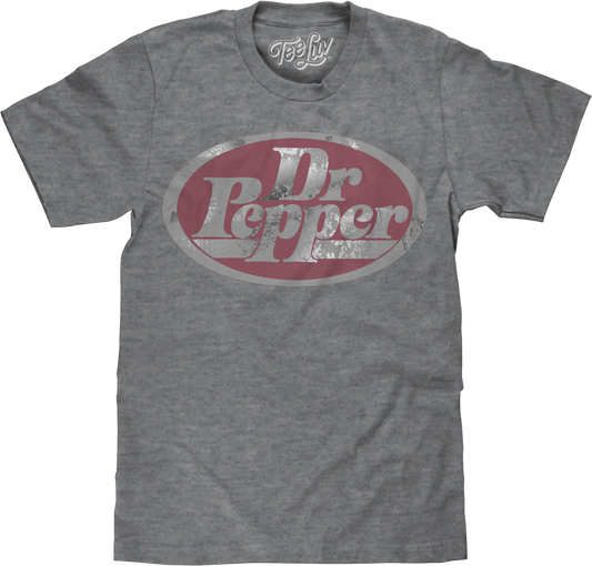 Distressed Classic Logo Dr. Pepper T-Shirt