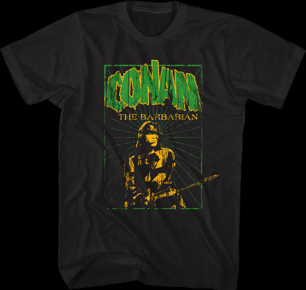 Distressed Poster Conan The Barbarian T-Shirt