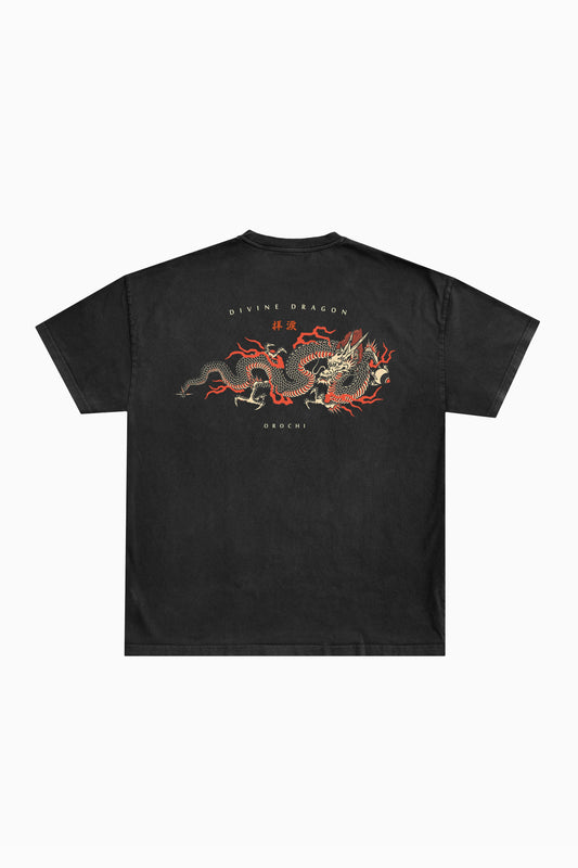 Divine Dragon Box Tee - Black