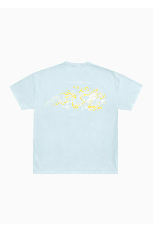 Divine Dragon Box Tee - Light Blue
