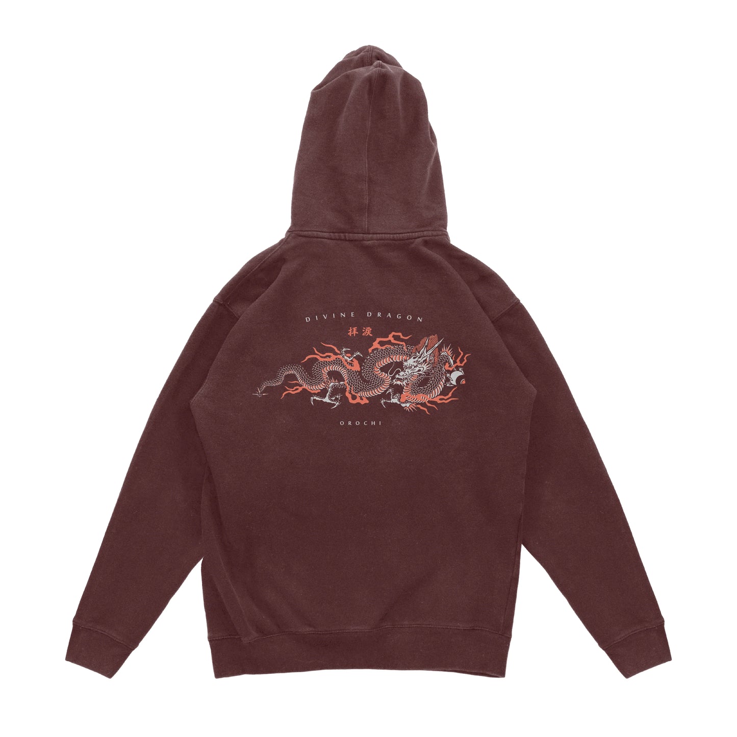 Divine Dragon Hoodie - Maroon