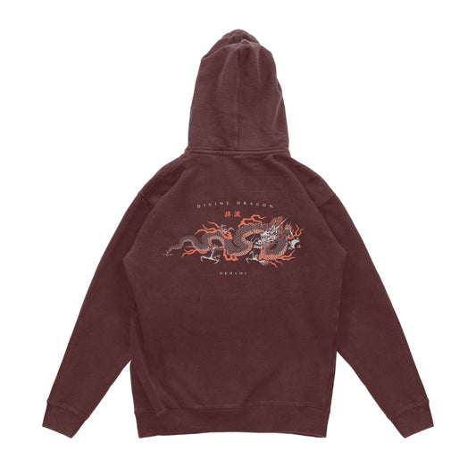 Divine Dragon Hoodie - Maroon