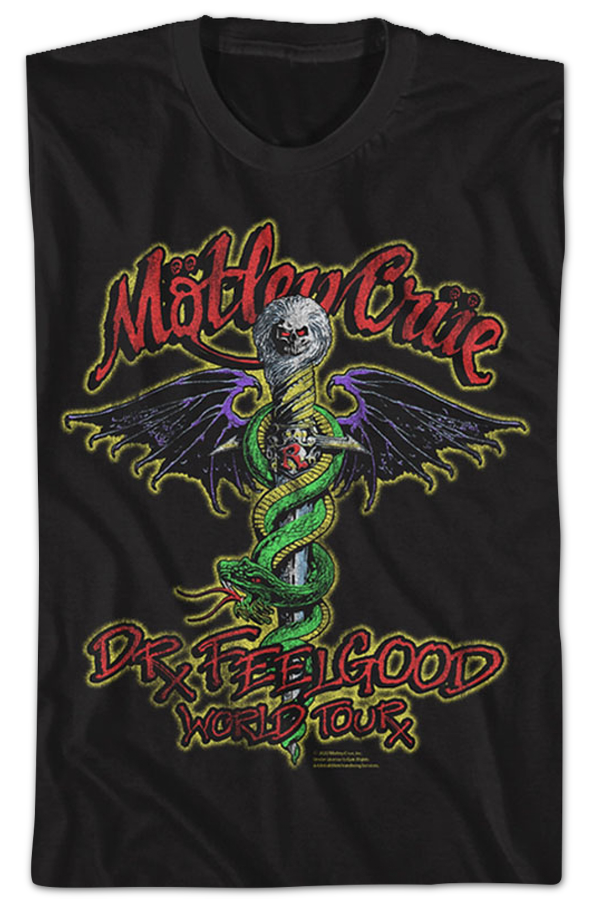 Dr. Feelgood World Tour Motley Crue T-Shirt Style002