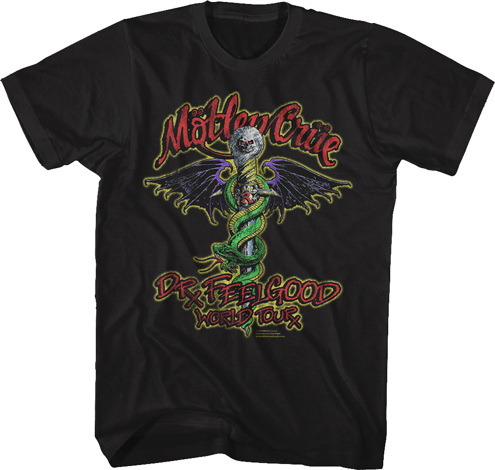 Dr. Feelgood World Tour Motley Crue T-Shirt Style002