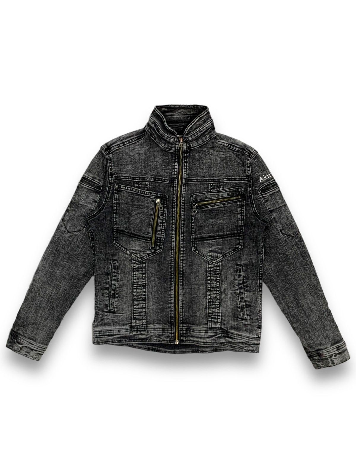 14th Addiction Grancisco Akira Multipockets Tactical Techwear Denim Jacket