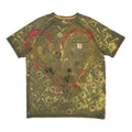 Carhartt Custom Painted Bleached Tie Dye Heart T Shirt Moss