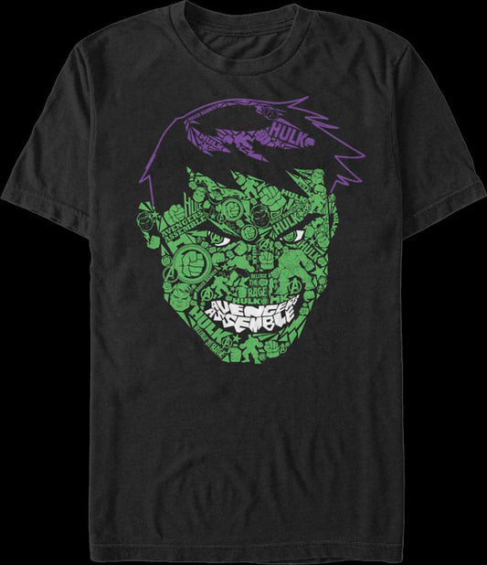 Face Icons Incredible Hulk T-Shirt