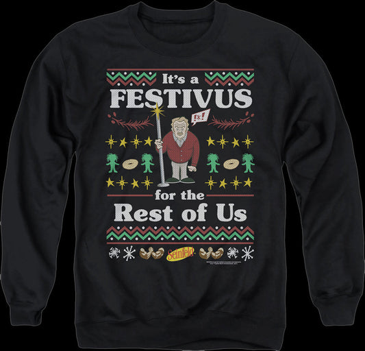 Faux Ugly Festivus Sweater Seinfeld Sweatshirt