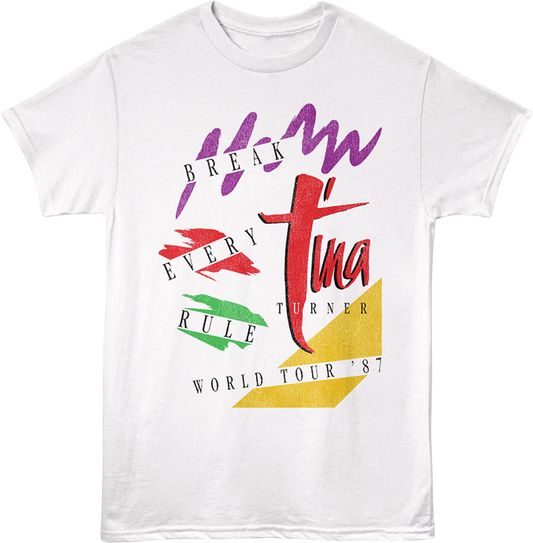 Front & Back Break Every Rule World Tour '87 Tina Turner T-Shirt