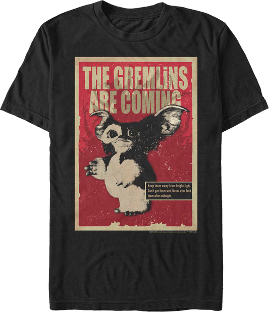 Gizmo Poster Gremlins T-Shirt